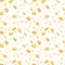 Seamless pattern with yellow circles, pieces or stains from cheese. Abstract print for textiles, paper and other designs