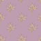 Seamless pattern of yellow ears of wheat on a lilac background.Print