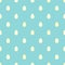 Seamless pattern with yellow Easter eggs on powder blue stripy background