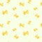 Seamless pattern with yellow farfalle rigatte on light background. Italian macaroni. Traditional cuisine