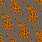 Seamless Pattern Of Yellow Leopard