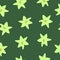 Seamless pattern yellow lilies on green background. Girls drawn summer floral print, vector eps 10