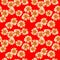 Seamless pattern with yellow orange daisies
