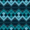 Seamless pattern with zigzag and connected squares