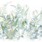 Seamless patterns. Abstract decorative composition. Multi-colored palette. Silhouettes of wild herbs on a watercolor background.
