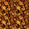 Seamless patterns with autumn leaves