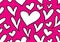 Seamless patterns with black hearts, Love background, heart shape vector, valentines day, texture, cloth, wedding, paper