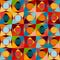 Seamless patterns with colorful texture