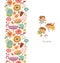 Seamless patterns with cute fairy with flowers