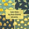 Seamless patterns with an umbrellas and rain