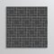 Seamless pavement slab pattern. Black cobblestone masonry texture. Paver tile. Decorative sidewalk