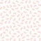 Seamless Peach Pink Color Baby Foot Print Pattern With White Background