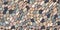 Seamless pebble mosaic organic wall pattern. Vector background