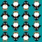 Seamless penguin pattern