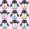 Seamless penguin pattern