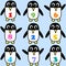 Seamless penguin pattern