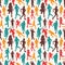 Seamless people pattern