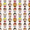 Seamless people pattern