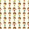 Seamless people play music pattern