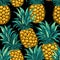 Seamless Pineapple Pattern graphic Illustration