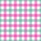 Seamless pink and green colored checkered table cloth background