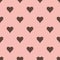 Seamless pink heart textured background