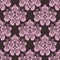 Seamless pink ornate Wallpaper - Ornament with roses.