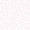 Seamless Pink Outline Bow Tie Pattern With Small Heart Shape