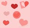 seamless pink passionate hearts has png