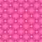 Seamless pink quilted background with pearl pins.