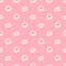 Seamless pink vector envelopes pattern. Concept of love and Valentines day.