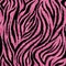 Seamless pink zebra skin pattern. Glamorous zebra skin print