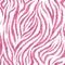 Seamless pink zebra skin pattern. Glamorous zebra skin print