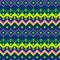 Seamless pixel geometric folk pattern background