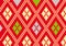 Seamless pixel retro pattern and folk art design, traditional embroidery of Thailand,flat line vector and illustration.