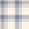 Seamless plaid pattern in cream yellow, faded purple, grey and white