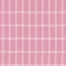 Seamless plaid pattern with double hand drawn grid on pink background