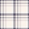Seamless plaid pattern in pastel cream, purple, dusty pink, gray and white