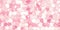Seamless playful pastel baby pink paint splatter polka dots pattern