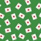 Seamless Playing Cards Diamonds Suit Pattern Background