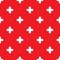 Seamless plus pattern on red