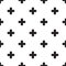 Seamless plus sign pattern on white