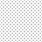 Seamless polka dot pattern in triangular arrangement. Black dots on white background. Vector illustration