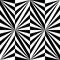 Seamless Polygonal Black and White Striped Pattern. Geometric Abstract Background. Suitable for textile, fabric and packaging