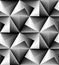 Seamless Polygonal Monochrome Pattern. Geometric Abstract Background. Optical Illusion of Volume and Depth. Suitable for textile