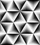 Seamless Polygonal Monochrome Pattern. Geometric Abstract Background. Suitable for textile, fabric and packaging