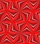 Seamless Polygonal Red Pattern. Geometric Abstract Background