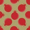 Seamless pomegranate pattern. Vector fruit background. colorful