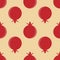 Seamless pomegranate pattern. Vector fruit background. colorful