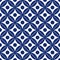 Seamless porcelain indigo blue and white vintage classical round laces pattern vector